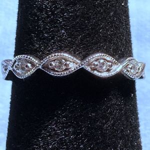 14K Diamond Eternity Band